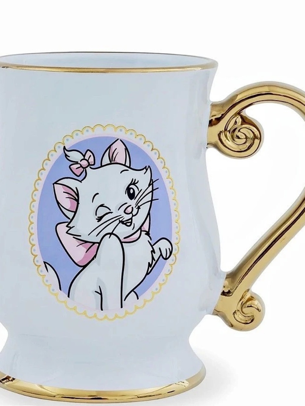 Disney The Aristocats Marie Gold-Accent Ceramic Mug NWT